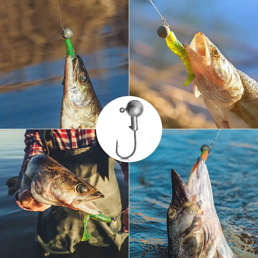 JYJ 1g 2g 3g 4g 5g 10g 20g 22g 25g 28g crank Jig head hook fishing