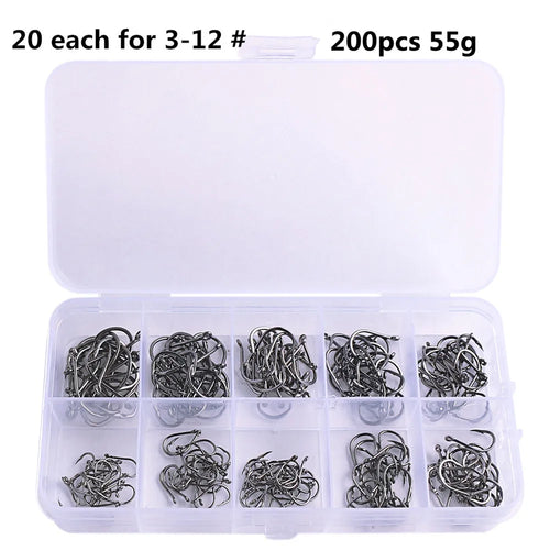 Fishing hook set high carbon steel fork shaped fishing hook for