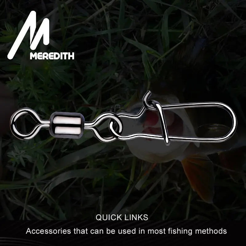 MEREDITH Pike Fishing Accessories Connector 50PCS Pin Bearing Rolling