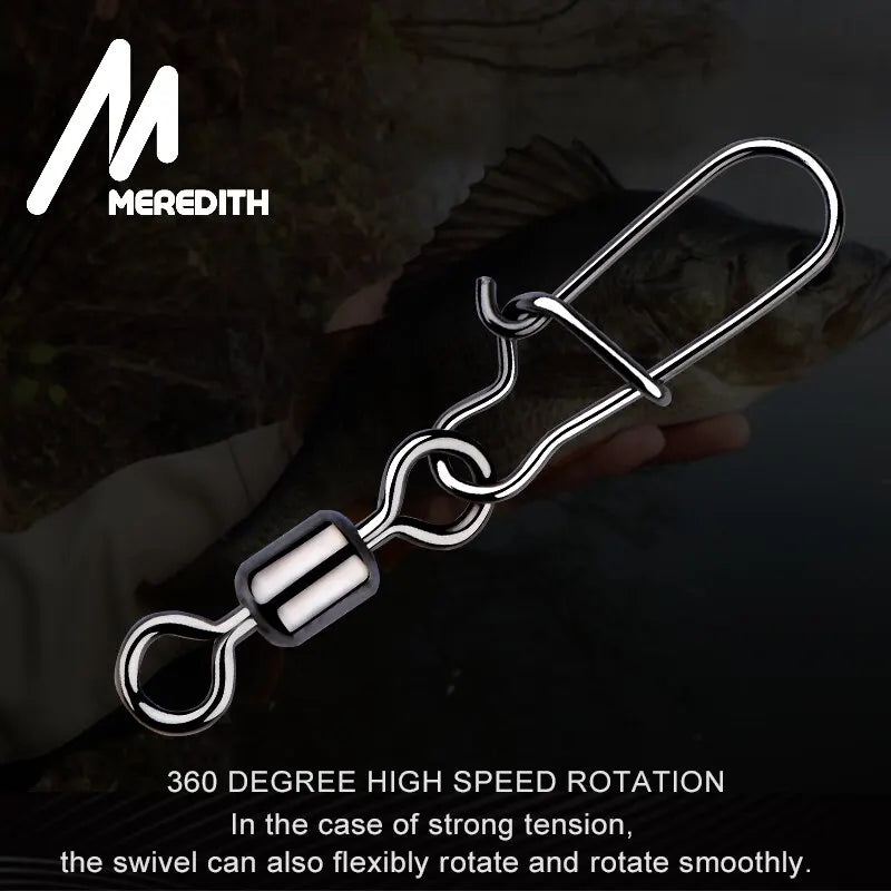 MEREDITH Pike Fishing Accessories Connector 50PCS Pin Bearing Rolling