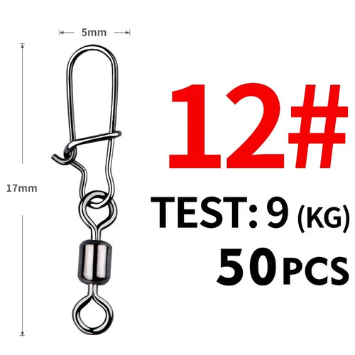 MEREDITH Pike Fishing Accessories Connector 50PCS Pin Bearing Rolling