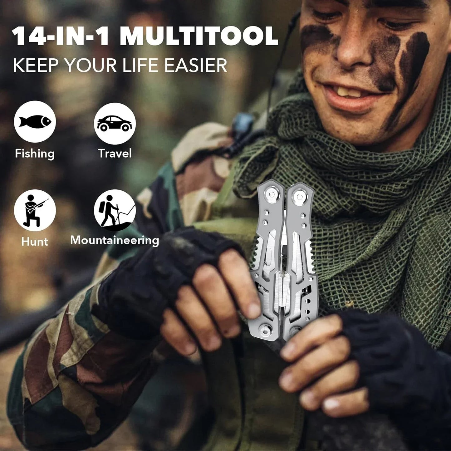 Hand Diy Multi Tools Multi-tool Folding Knives Scissor Cutters EDC