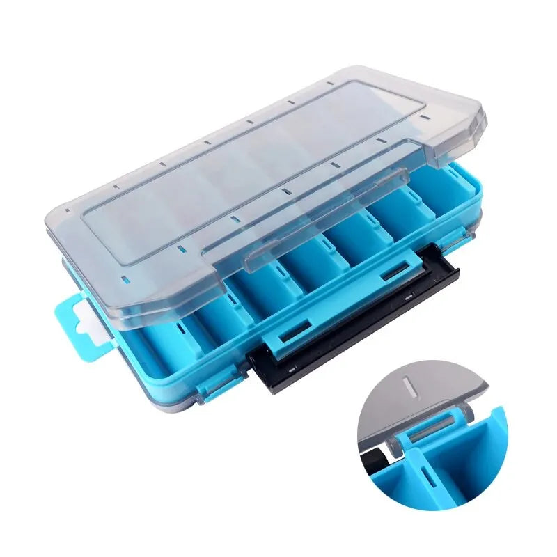 Double-Sided Fishing Tackle Storage Box for Spinners Lure Egi Tool Box