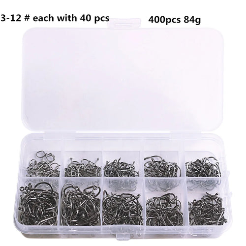 Fishing hook set high carbon steel fork shaped fishing hook for
