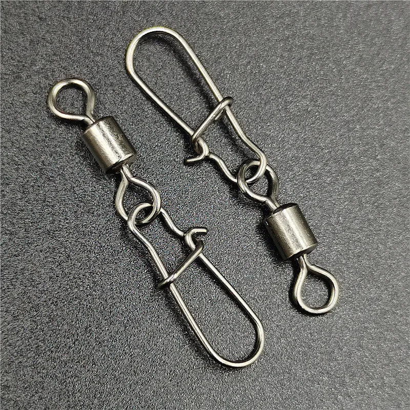 50pcs/lot Fishing Connector 2# 4# 6# 8# 10# Pin Bearing Rolling