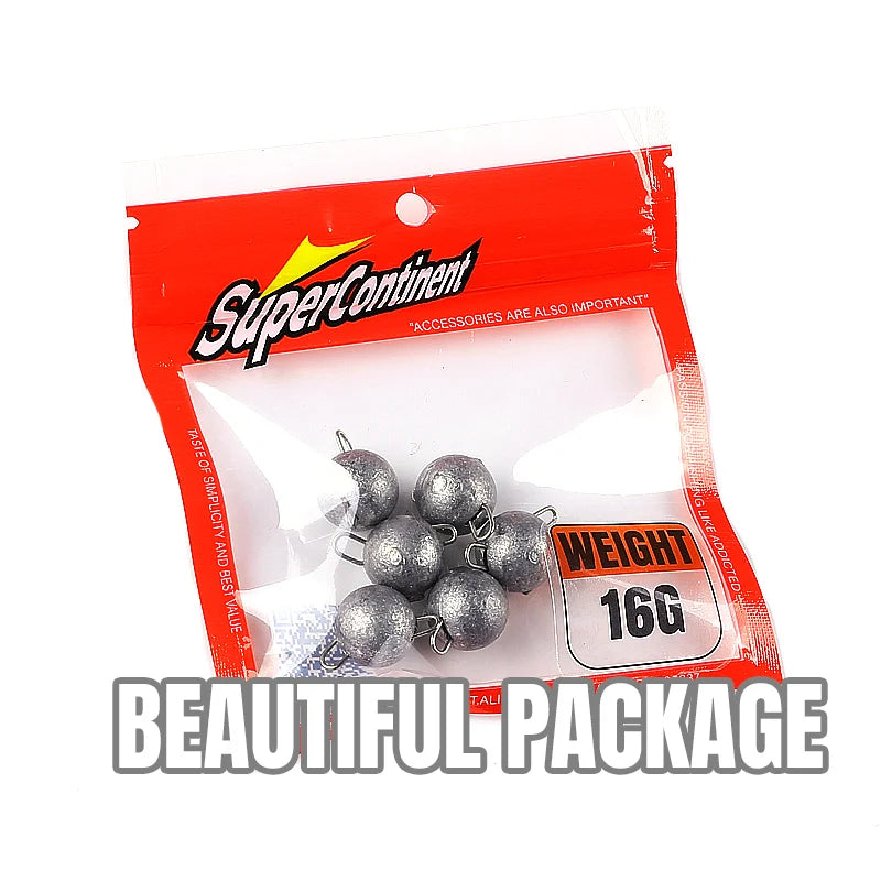 Supercontinent Cheburashka Sinker Fishing Jig Head Bullet Weights Soft