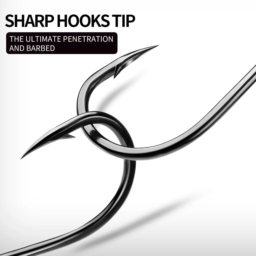 PROBEROS 10Pcs/lot Thick High Carbon Steel Fishhook Lron Hook With