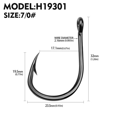 PROBEROS 10Pcs/lot Thick High Carbon Steel Fishhook Lron Hook With