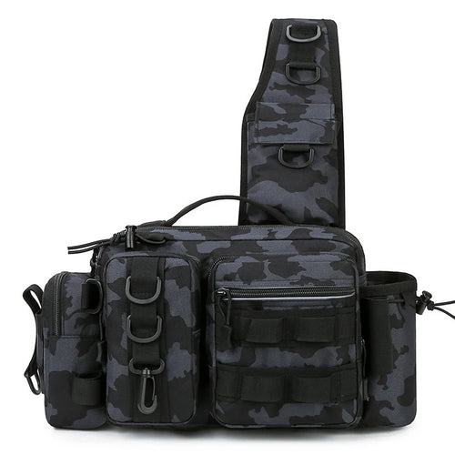 Men Fishing Tackle Bag Single Shoulder Crossbody Tactical Bags Waist