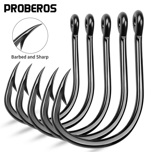 PROBEROS 10Pcs/lot Thick High Carbon Steel Fishhook Lron Hook With