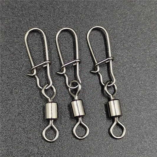 50pcs/lot Fishing Connector  2# 4# 6# 8# 10# Pin Bearing Rolling